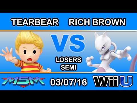 MSM 40 - TearBear (Lucas) Vs. Rich Brown (Mewtwo) Losers Semi - Smash Wii U