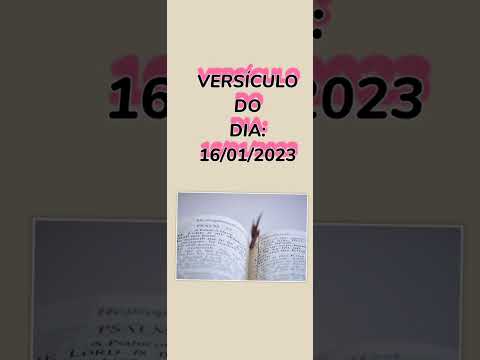 Versículo do dia16/01/2023
