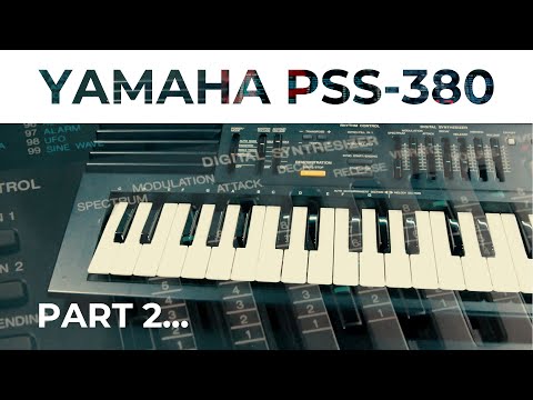 Yamaha PSS 380 PortaSound Vintage Digital FM Synthesizer with Power Adapter image 19