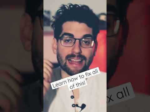 Learn how to fix all these problems! thumbnail