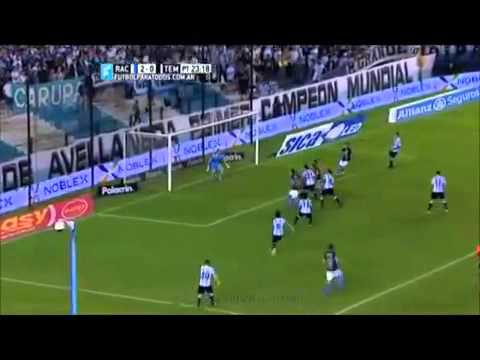 Racing 2 Temperley 1 - Primera División 2015 - Fecha 3