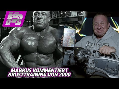 Markus kommentiert Brusttraining aus dem Jahr 2000 (Markus Rühl XXXL-VHS) - Teil 1