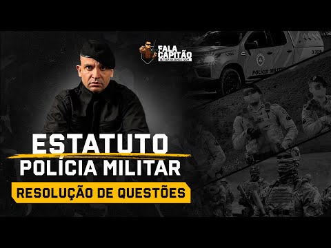 RESOLUÇÃO DE QUESTÕES | ESTATUTO PM | POLÍCIA MILITAR DA BAHIA | FALA CAPITÃO #6
