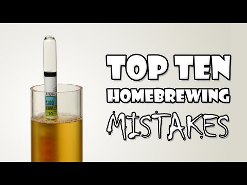 Top 10 Homebrewing Mistakes (from My YouTube Channel)