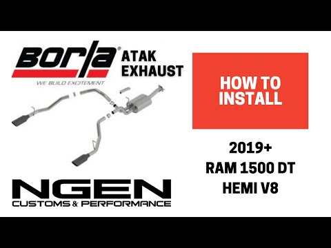 BORLA ATAK Exhaust System Install on a 5th Gen Ram 1500 Hemi - HOW TO!