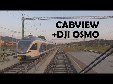 Line 2 -highlights (Újpest-Esztergom) - Train cabview - DJI Osmo
