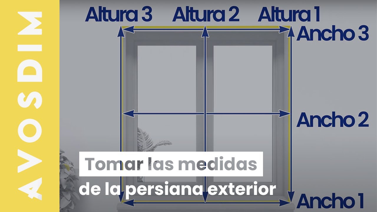 Tomar las medidas para una persiana