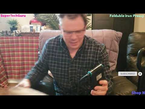 Flatten Ironing Cloths in Travelling Business Trips, Compact Sleek Handheld Adjustable Temperature