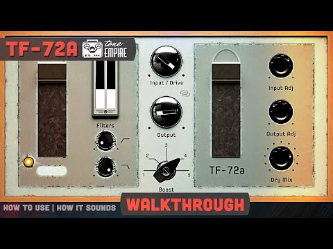 Tone Empire - TF-72a - How To Use - Walkthrough (no voice) | Authentic Vintage-Sound Preamp