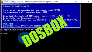 How to Install DOSBOX, MASM LINK and how to Run Assembly Program on DOSBOX
