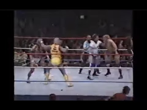 Hulk Hogan & Roddy Piper vs Harley Race & Paul Orndorff W/ Bobby Heenan (WWF on MSG 11/24/86)