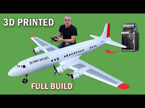 The Biggest RC Airplane I've Made With a 3D Printer. DC-6 Airliner With Creality K2
