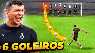 AMADORES vs 6 GOLEIROS! SERÁ QUE DÁ PRA FAZER GOL? 😱⚽