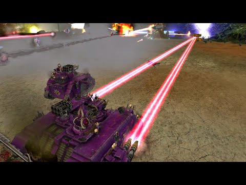 Imperial Forces vs Chaos Space Marines - Titanium Wars - Warhammer 40K Dawn Of War Soulstorm