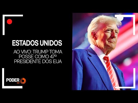 Cerimônia de Posse de Donald Trump, nesta segunda-feira, 20 de janeiro de 2025.