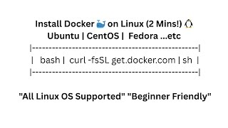 Download the video "Install Docker on Linux in 2 Minutes   Beginner Friendly Guide"