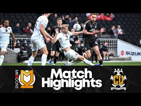 Match Highlights | MK Dons 4-1 Cambridge United