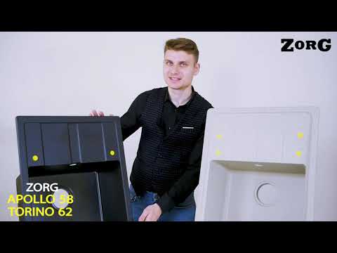 Миниатюра изображения товара Мойка кухонная ZORG Apollo 65 (серый жемчуг)