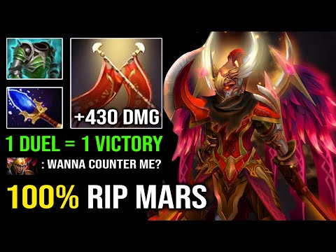 BRUTAL +430 Duel Damage OP Carry Legion Commander Deleted Mars Offlane Dota 2
