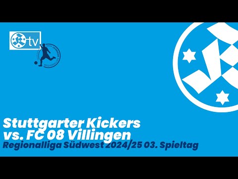 3. Spieltag Regionalliga Südwest 2024/25 Spielbericht Stuttgarter Kickers - FC 08 Villingen