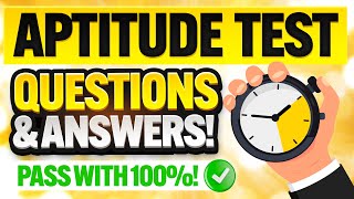 30 APTITUDE TEST QUESTIONS & ANSWERS! (How to PREPARE for an APTITUDE TEST!) 100% PASS!