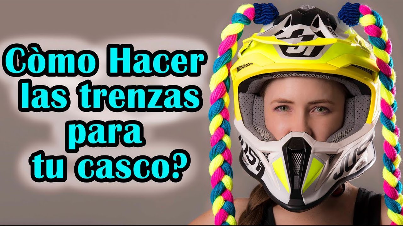 🧐Como hacer TRENZAS para tu casco🧖‍♀️🏍/FACIL y ECONOMICAS/yamaha raptor700 /Anthea