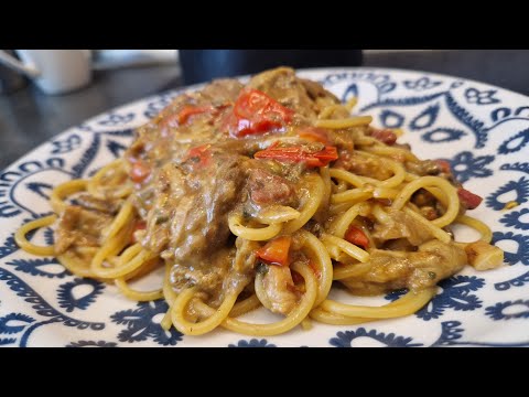 Pasta Porcini Secchi e Pancetta - Ricetta anni '80