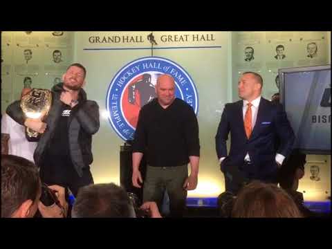 VIDEO: Michael Bisping Gets Heated At GSP During Toronto Presser Face-Off
