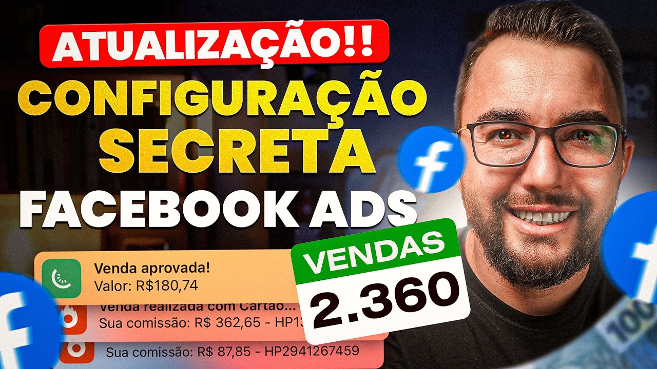 Facebook Ads CONFIGURAÇÃO SECRETA - Está vendendo muito! 🚨 Urgente!