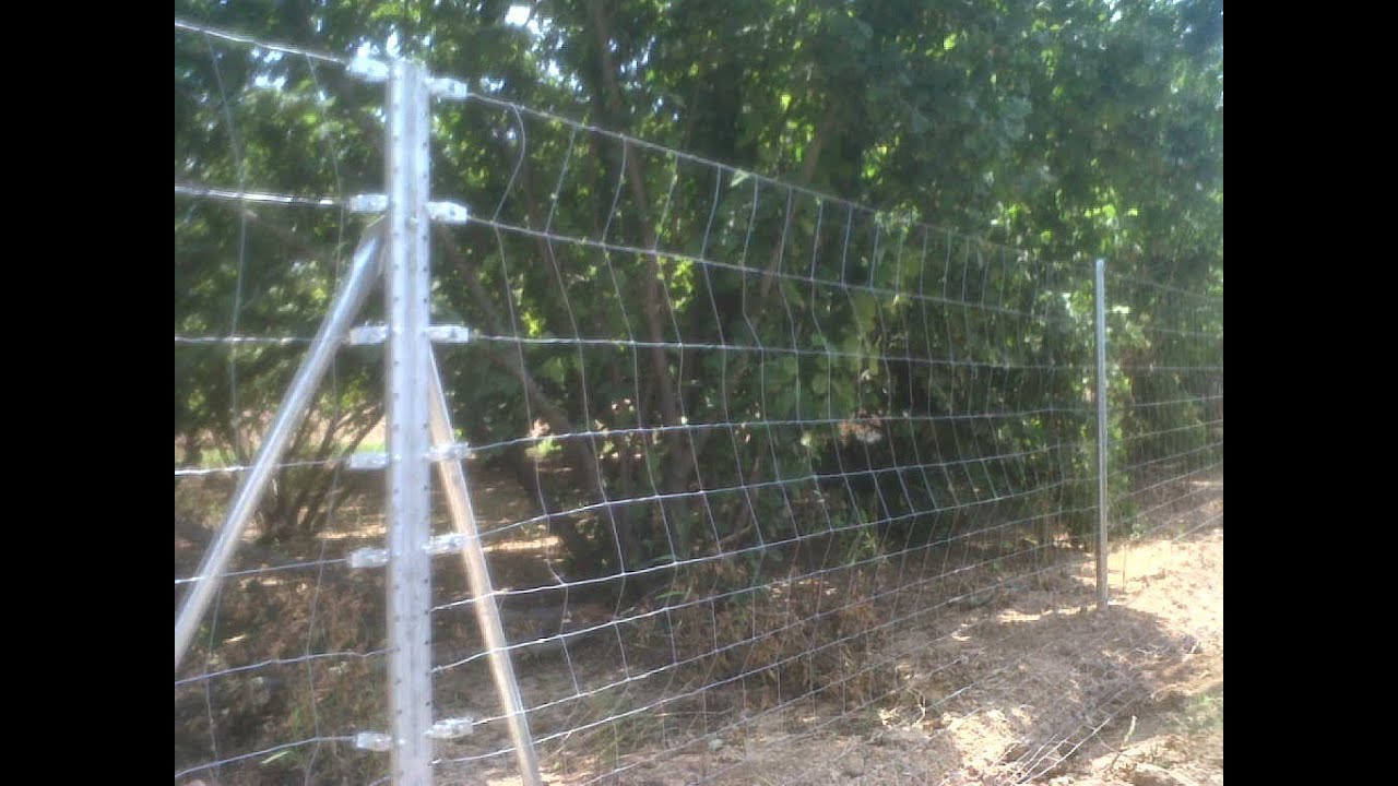Como montar cercado cinegético de malla anudada, rural o ganadera y postes