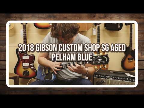 Gibson Custom Shop SG 2018, Aged Pelham Blue image 8