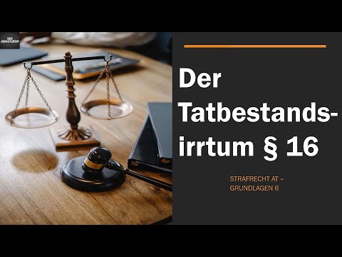 Tatbestandstandsirrtum § 16 Abs.  1 StGB I Strafrecht AT 6