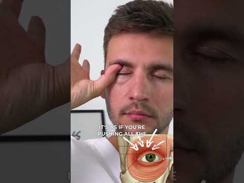 WANT TO LIFT SAGGY EYELID? Do this 🔥 #antiaging #facefitness #osteopathy #droopyeyelid #faceyoga