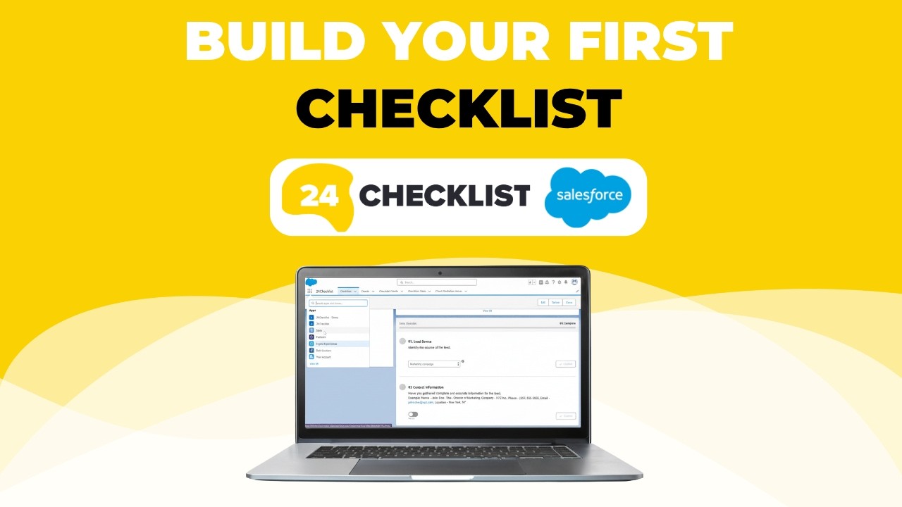 Build & Deploy your first Salesforce Sales Checklist From Scratch