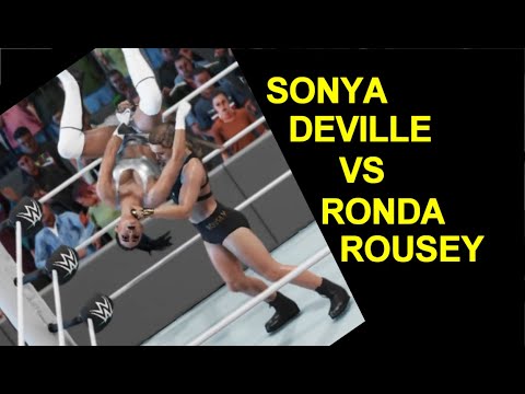 WWE 2K19 Ronda Rousey vs Sonya Deville - No Holds