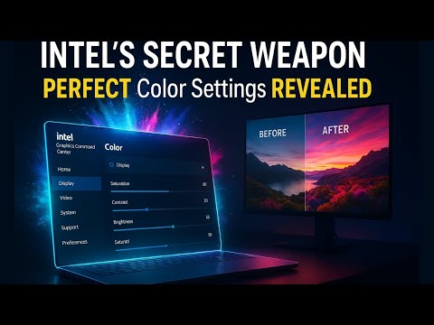 Intel Graphics Command Center Best Color Settings (2025 Guide)