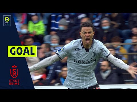 Goal Hugo EKITIKE (22' - SdR) RC STRASBOURG ALSACE - STADE DE REIMS (1-1) 21/22
