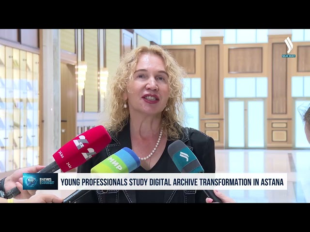 Young professionals study digital archive transformation in Astana