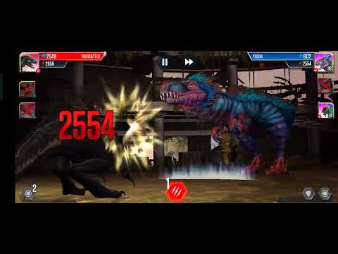 Indoraptor vs Yudon / Jurassic world the game #1608