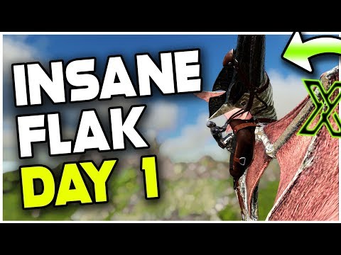 We Got Insane Flak Day 1! | MTS 3 Man PvP Servers | ARK: Survival Evolved Ep 14 Lets Play