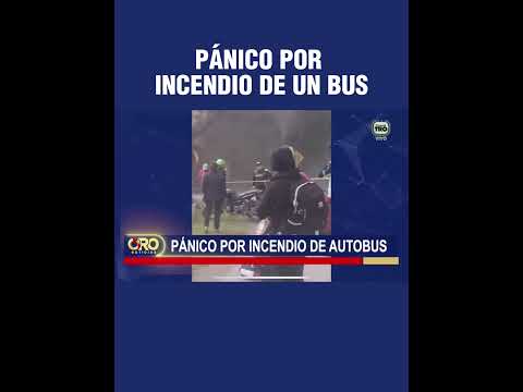 Bus de Cotrans se incendió en Puente Primero, San Andrés Santander