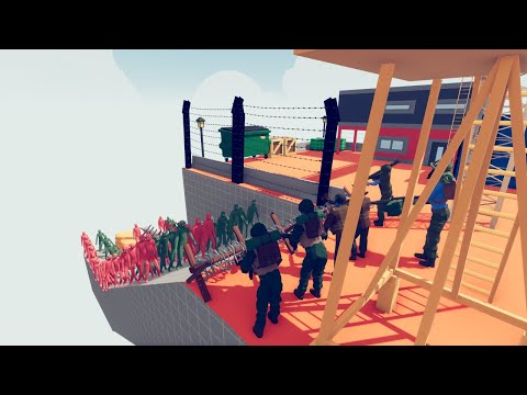 🧟 Zombies Units vs Army Soldiers World | TABS - Totally Accurate Battle Simulator