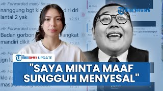Calon Dokter yang Ejek Kematian Timothy Minta Maaf: Saya Menyesal, Jadi Pelajaran Lebih Hati-hati
