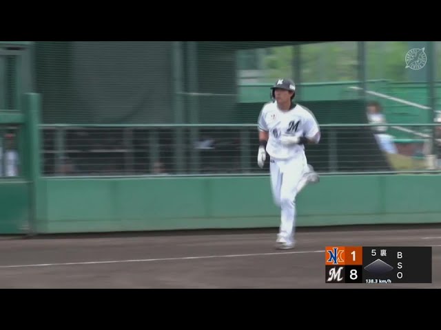 【ファーム】待望の一発!! マリーンズ・安田尚憲 今シーズン第1号ホームラン!! 2024年4月17日 千葉ロッテマリーンズ 対 オイシックス新潟アルビレックスBC