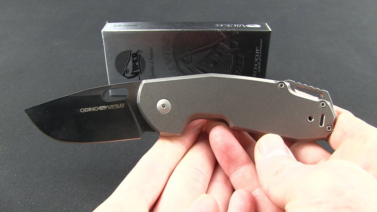 Viper Knives Vox Odino Frame Lock Knife Titanium (3" Stonewash) V5918TI