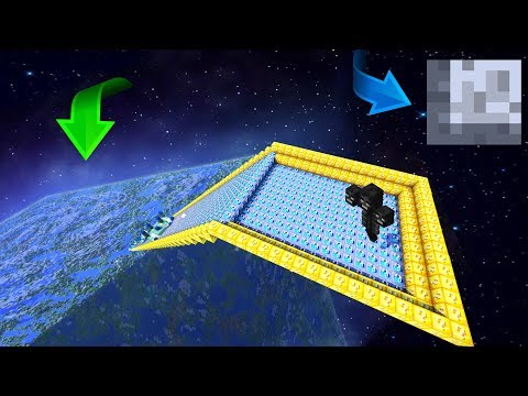 UZAYA ÇIKAN ŞANS BLOĞU KAYDIRAĞI - Minecraft