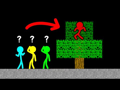 Stickman VS Minecraft: Hide And Seek - AVM Shorts Animation