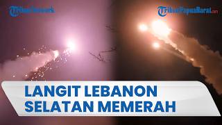 Rekaman Benda Bercahaya di Langit Lebanon Diduga Rudal Balistik Iran Menuju Wilayah Israel