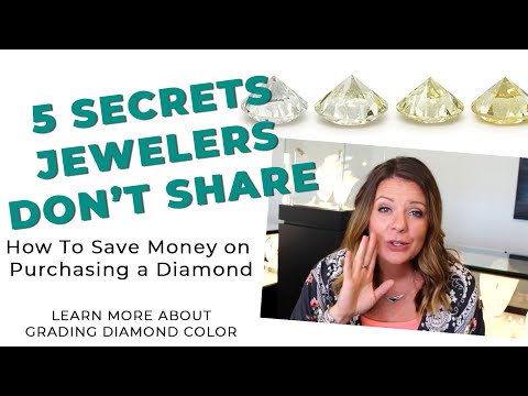 5 Secrets on Saving Money when Purchasing a Diamond - Comparing and Grading Diamond Color