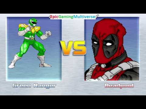 Deadpool VS The Green Ranger From The Power Rangers Series In A MUGEN Match / Battle / Fight